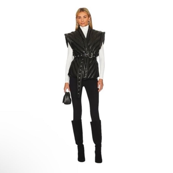 BLANK NYC UNDER THE RADAR PU VEST - Picture 2 of 4